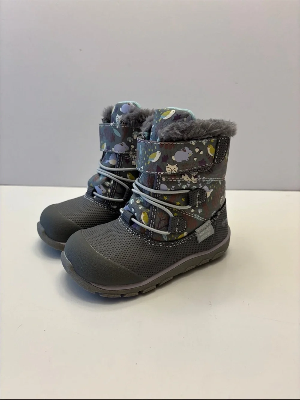 See Kai Run Abby II Waterproof Insulated Boots with animal pattern